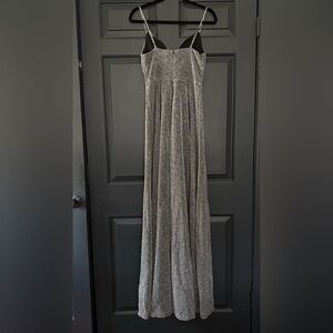 Elegant Gray Maxi Dress